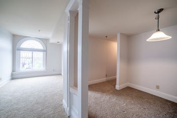 Living room with hallway area
